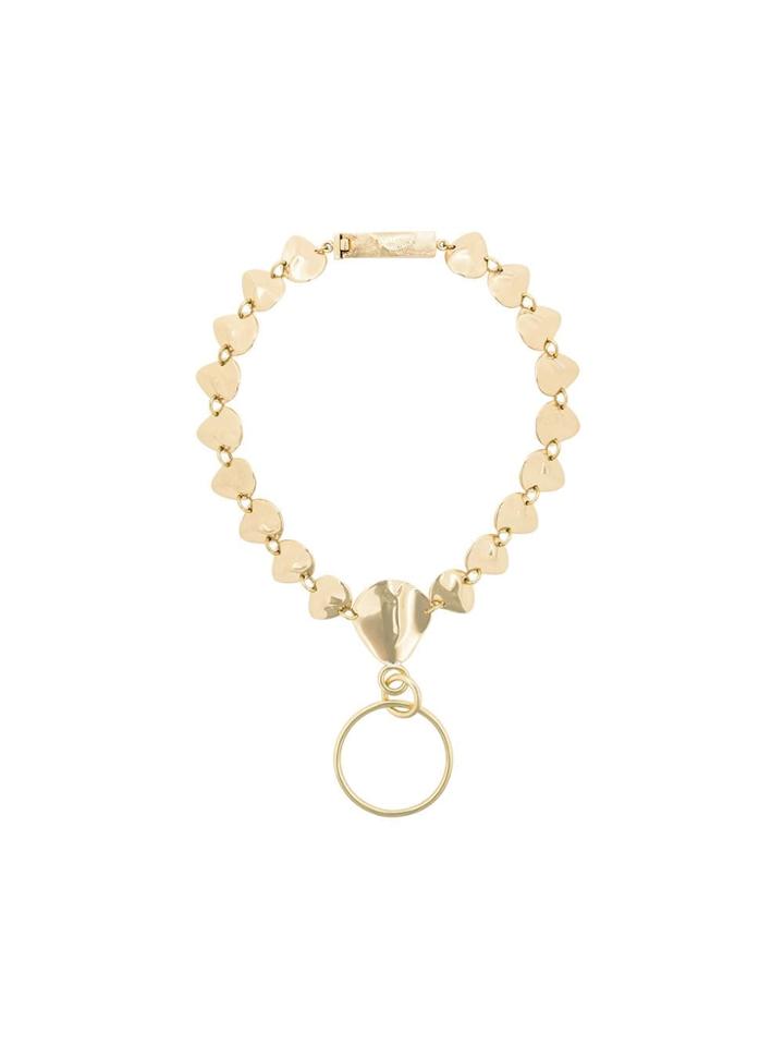 Cornelia Webb Organic Brass Hoop Necklace - Gold