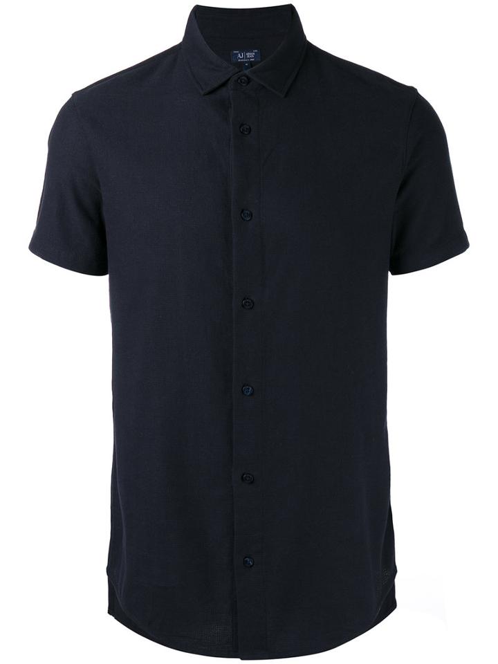Armani Jeans - Classic Shirt - Men - Cotton - L, Blue, Cotton