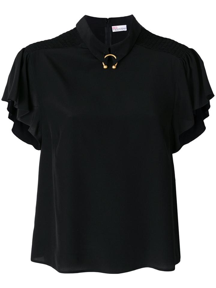 Red Valentino Pierced Blouse - Black