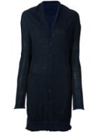 Y's V-neck Cardigan, Women's, Size: 2, Blue, Wool