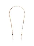 Marla Aaron 14kt Gold All Inlay Chain Necklace - Multicoloured