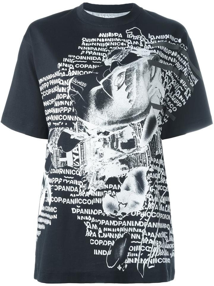 Nicopanda 'nicopanda Negative' Printed T-shirt, Women's, Size: Small, Black, Cotton