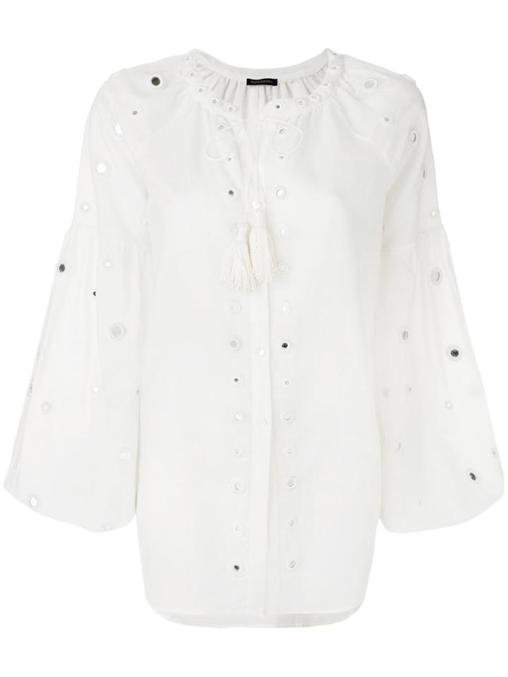 Wandering Eyelet Detailed Blouse - White