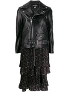 Junya Watanabe Zipped Biker Jacket - Black