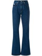 Alexa Chung Flared Fitted Jeans - Blue