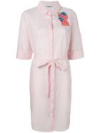 Essentiel Antwerp E Patch Shirt Dress - Pink & Purple