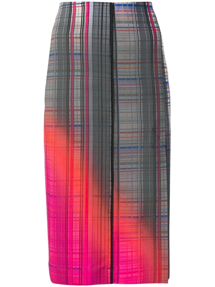 Sportmax Checked Pencil Skirt - Grey