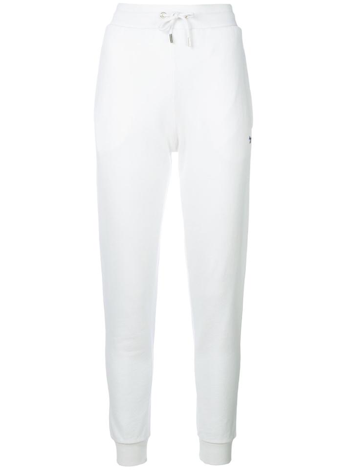 Maison Kitsuné Embroidered Logo Sweat Pants - White