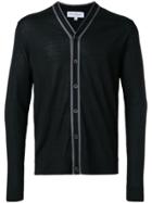 Salvatore Ferragamo Contrast Trim Cardigan - Black