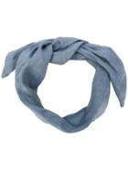 Cult Gaia Chambray Head Scarf - Blue