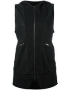 Lost & Found Ria Dunn Sleeveless Perforated Jacket, Women's, Size: Xs, Black, Lamb Skin/cotton/spandex/elastane