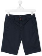 Harmont & Blaine Junior Teen Slim-fit Tailored Shorts - Blue