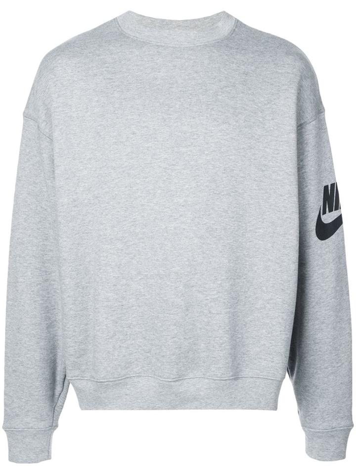 Nike Crewneck Logo Sweatshirt - Grey