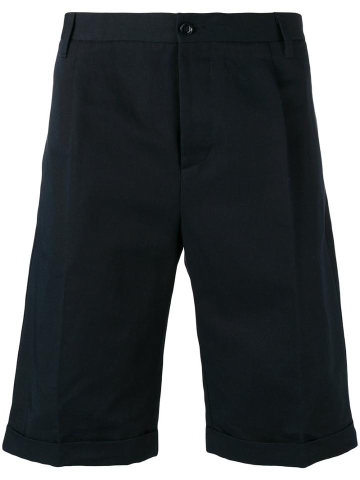 Mp Massimo Piombo Classic Chino Shorts, Men's, Size: 54, Blue, Cotton/linen/flax