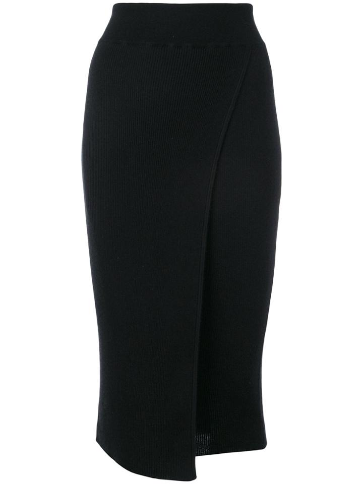 Cashmere In Love Cashmere Capri Knit Skirt - Black