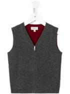 Cashmirino V-neck Knitted Gilet, Boy's, Size: 6 Yrs, Grey