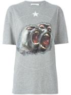 Givenchy Baboon Print T-shirt, Women's, Size: Xs, Grey, Cotton