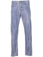Gucci Wolf Patch Straight Jeans - Blue