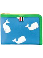 Thom Browne Fun Mix Animal Icon Mini Gusset Folio - Blue