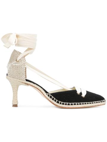 Manolo X Castaner Heeled Espadrilles - Black