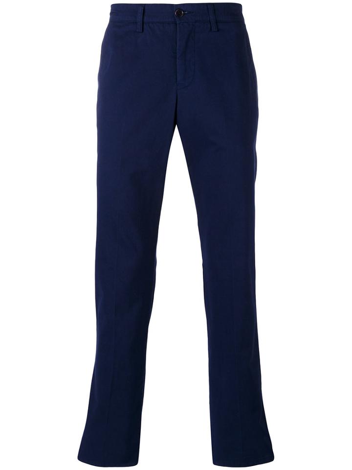 Aspesi - Xino Slim Ift Trousers - Men - Cotton - 48, Blue, Cotton