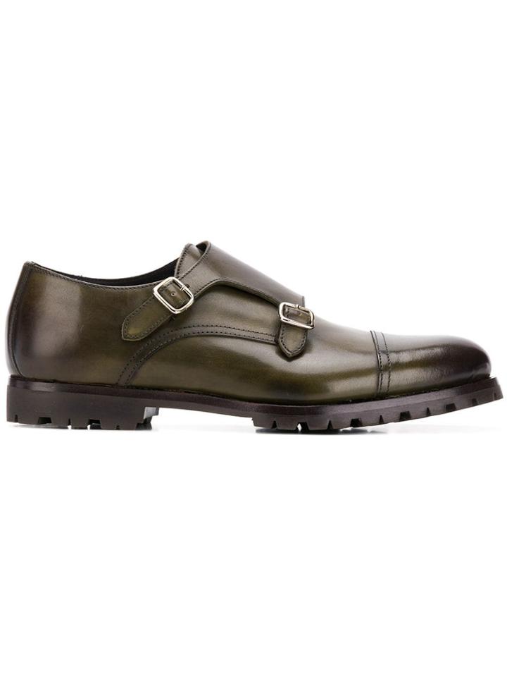 Fefè Classic Monk Shoes - Green
