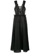 Ermanno Scervino Lace Linen Dress - Black