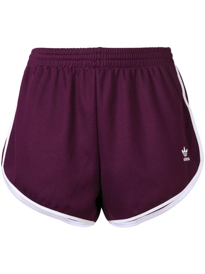Adidas Stripe Detail Shorts - Pink & Purple