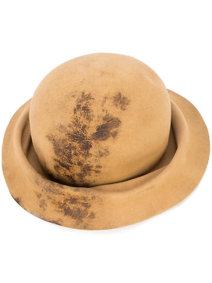 Horisaki Design & Handel Burned Effect Bucket Hat - Nude & Neutrals
