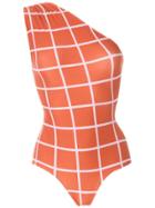 Adriana Degreas One Shoulder Swimsuit - Orange
