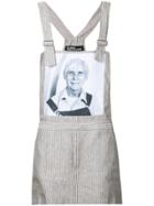 Raf Simons Robert Mapplethorpe Photo Print Dungaree Top - Brown