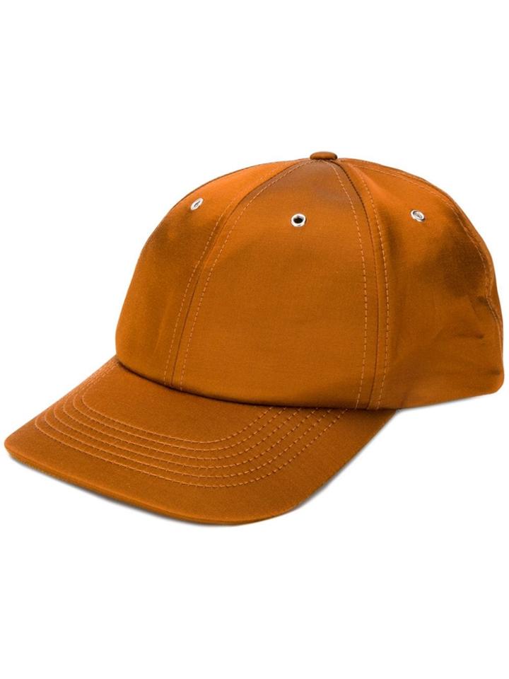 Ymc Satin Baseball Cap - Brown