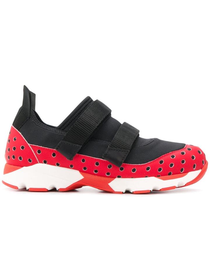 Marni Flat Touch-strap Sneakers - Black