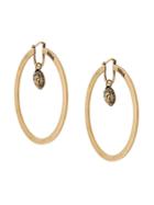 Versus Lion Hoop Earrings - Gold