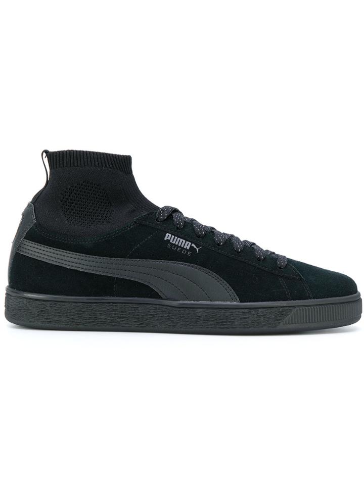 Puma Sock Detail Sneakers - Black