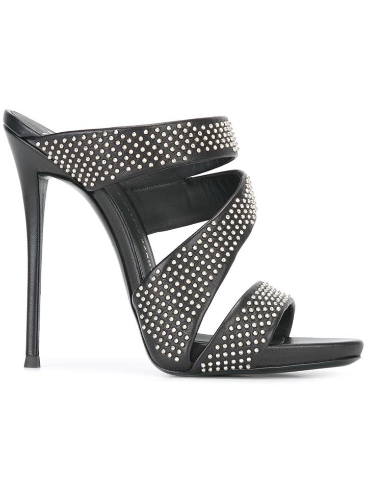 Giuseppe Zanotti Design Stud Embellished Stiletto Mules