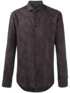 Etro Paisley Print Shirt, Men's, Size: 41, Brown, Cotton