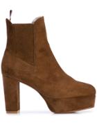 Stuart Weitzman Sophia Chill Platform Boots - Brown