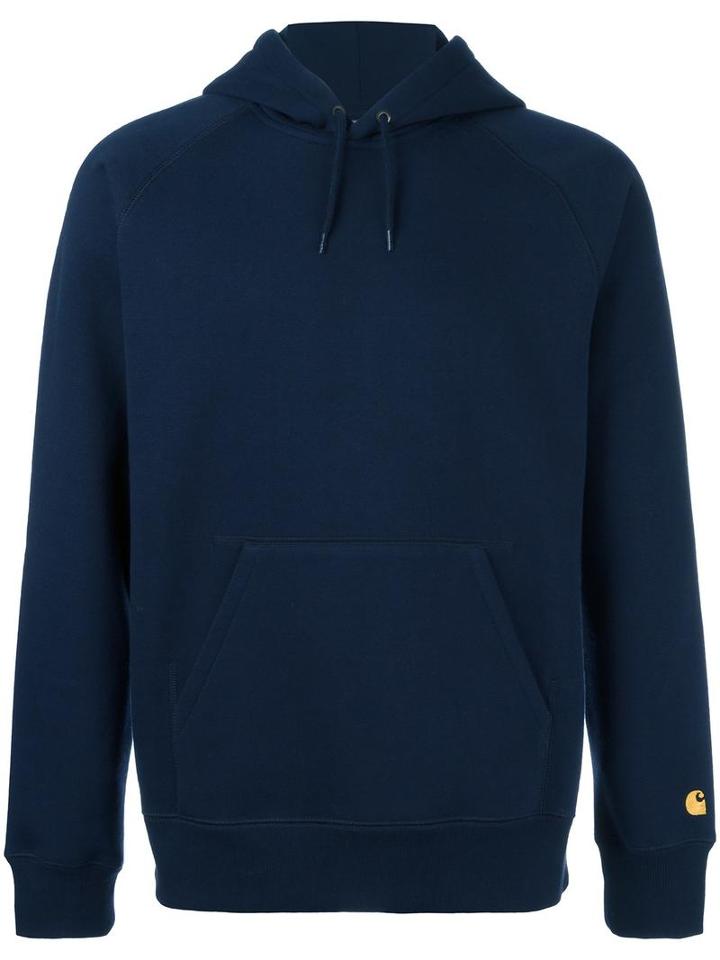 Carhartt 'felpa' Hoodie, Men's, Size: Medium, Blue, Cotton/polyester