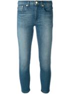 Michael Michael Kors - Stonewashed Cropped Jeans - Women - Cotton/spandex/elastane - Xxxs, Blue, Cotton/spandex/elastane