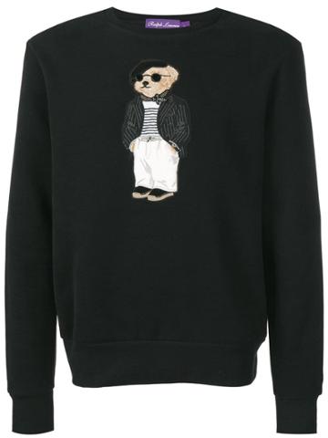 Ralph Lauren Purple Teddy Jumper - Black