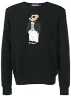 Ralph Lauren Purple Teddy Jumper - Black