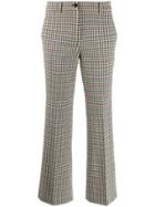 Incotex Houndstooth Check Trousers - Brown