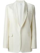 Helmut Lang Oversized Single Breasted Blazer, Women's, Size: 6, White, Silk