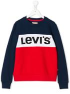 Levi's Kids Teen Colour Block Logo Sweatshirt - Blue