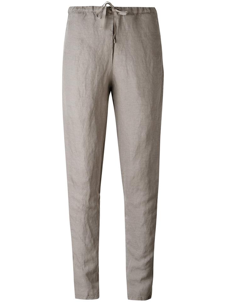 Kristensen Du Nord Drawstring Trousers, Women's, Size: 2, Nude/neutrals, Cotton/linen/flax/tencel