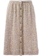 Missoni Vintage Bouclé Knit Skirt, Women's, Size: 44, Brown
