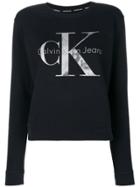 Ck Jeans Logo Print Sweatshirt - Black