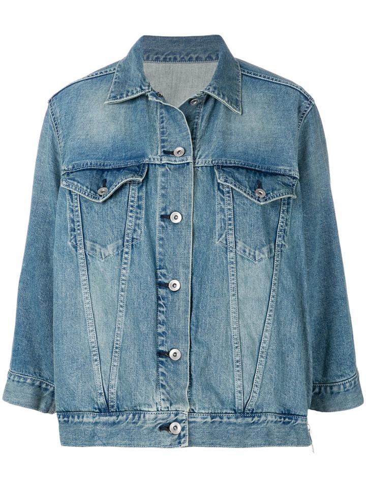Sacai Oversized Denim Jacket - Blue