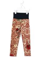 Monnalisa Paisley Rose (pink) Print Leggings, Toddler Girl's, Size: 2 Yrs